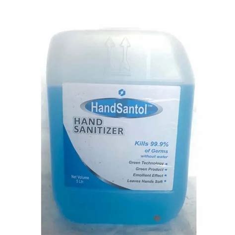 Hand Santol Sanitizer 70 Alcohol 5 Litre India Glycol Ltd Igl Clariant