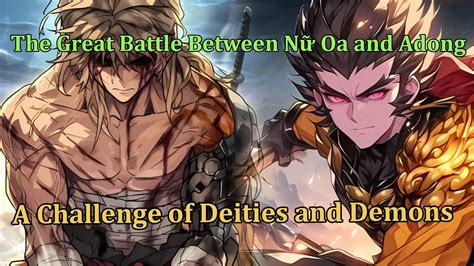 The Great Battle Between N Oa And Adong A Challenge Of Deities And