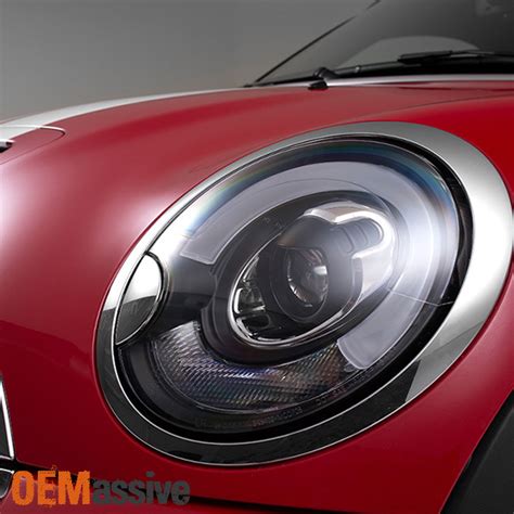 For 07 15 Mini Cooper S HID Xenon Type Black LED Tube Projector DRL