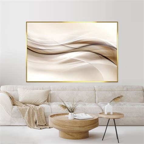 Quadro Decorativo Ondas Douradas Elo7 Produtos Especiais