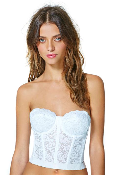 Erotica Lace Bustier White Shop Tops At Nasty Gal White Lace Corset