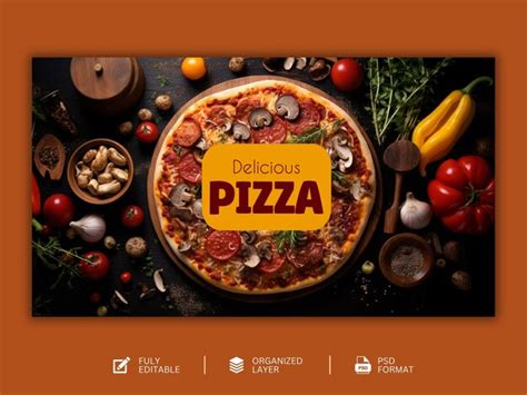 Premium Psd Food Menu And Delicious Pizza Graphic Design Template