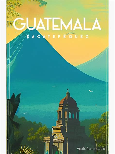 Poster for Sale avec l œuvre Guatemala affiche de voyage vintage