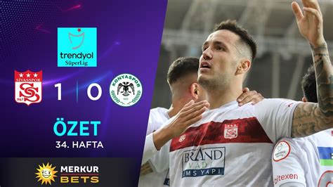 MERKUR BETS Sivasspor 1 0 Konyaspor Highlights Özet Trendyol