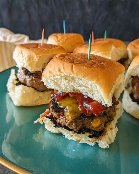 Bbq Bacon Cheeseburger Sliders • The Candid Cooks