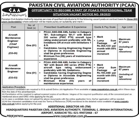 New Jobs Vacancies At Pcaa Karachi Latest Jobs In Pakistan