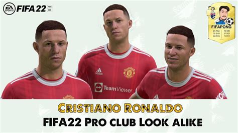 FIFA 22 Faces Cristiano Ronaldo Pro Club Look Alike YouTube