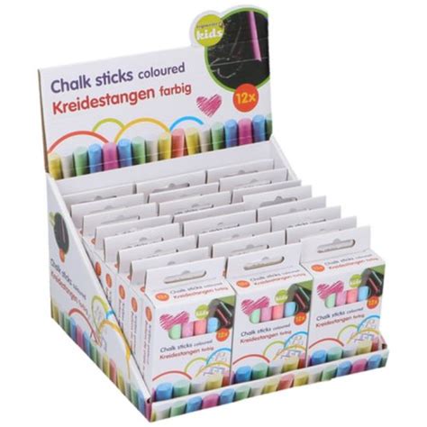 Stoepkrijtjes Kleur 10 Cm 12 Delig 2cheap