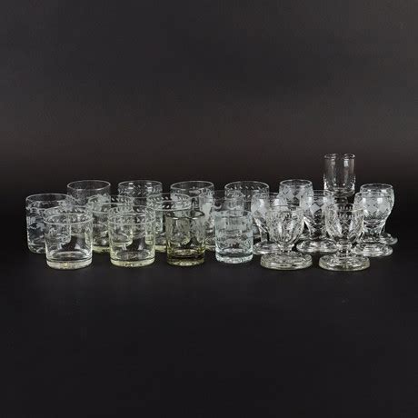 GLAS Reijmyre Olika Modeller Och Slipning Glas Bruksglas Auctionet