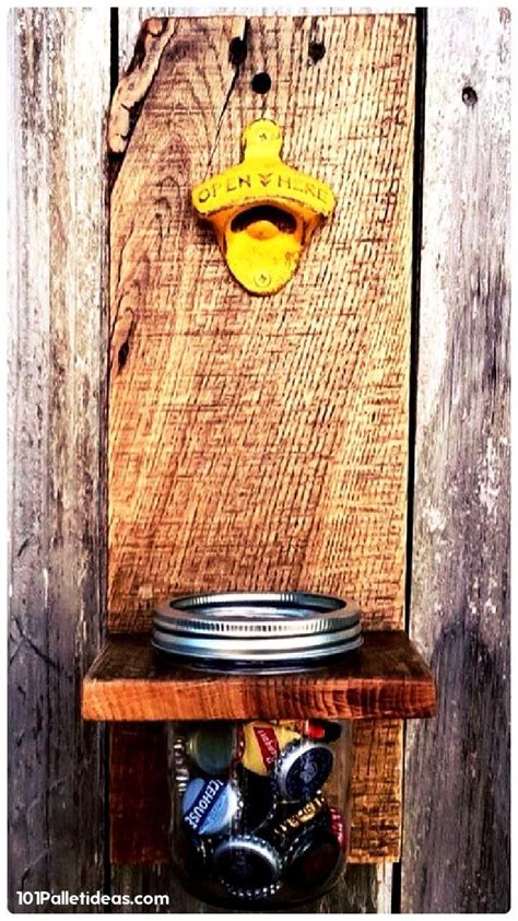 Pallet Mason Jar Bottle Opener 15 Top Pallet Projects You Can Build