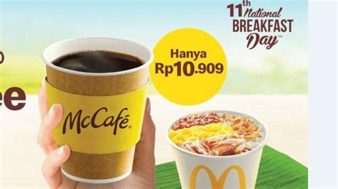 HARI INI Saja Promo McD 6 Maret 2023 Beli Kopi GRATIS Nasi Uduk