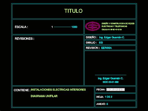 Cajetin Con Campos De Atributos En Autocad Librer A Cad