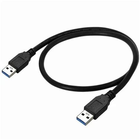 Usb 3 0 Type A Cable Male To Male Usb Cord Short Cable Blue 1 Pack 50cm Black At Rs 111