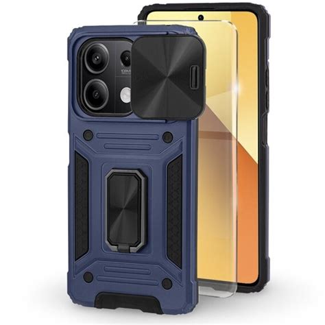 Etui Pancerne Do Xiaomi Redmi Note 13 5G CamShield Slide Niebieskie