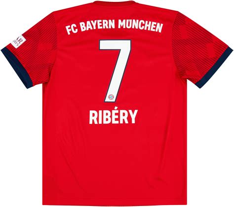 2018 19 Bayern Munich Home Shirt Ribéry 7 Excellent 9 10 M