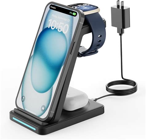 Wireless Charging Station For Fitbit Geekera 3 In 1