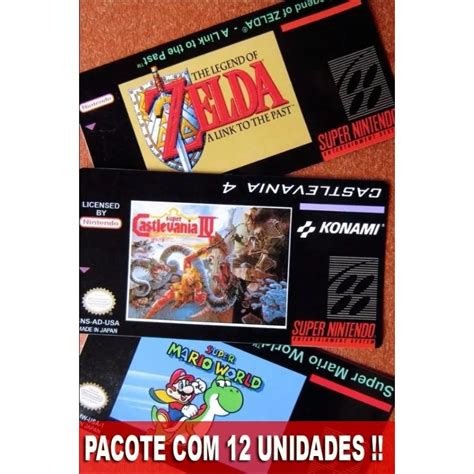 Labels Etiquetas Adesivas Para Cartuchos Super Nintendo S Nes Pacote