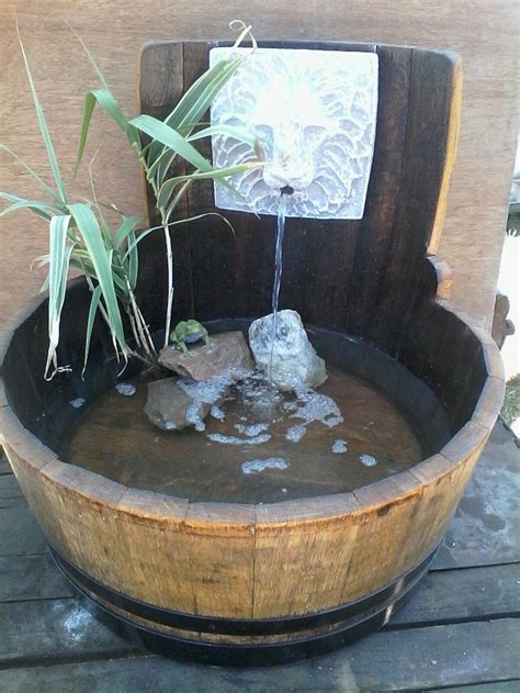 Wine Barrel Water Fountain Wine Barrel Water Fountain Making Dream