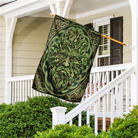 The Celtic Green Man Flag Flagwix