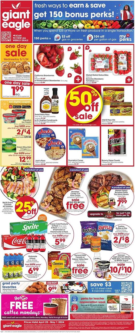 Giant Eagle Weekly Ad valid until May 1, 2024