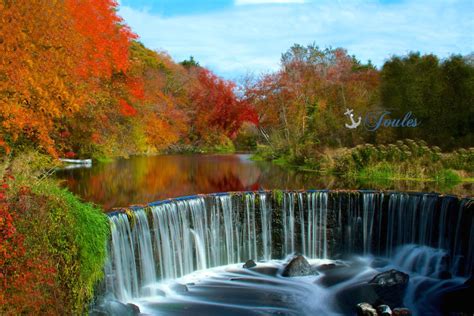 Shannock Falls Rhode Island New England Autumn Foliage | Etsy in 2021 ...