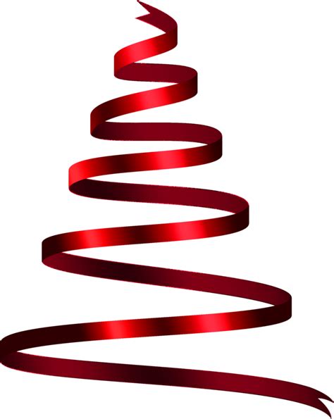 clipart de árvore de natal de fita vermelha 13714022 PNG