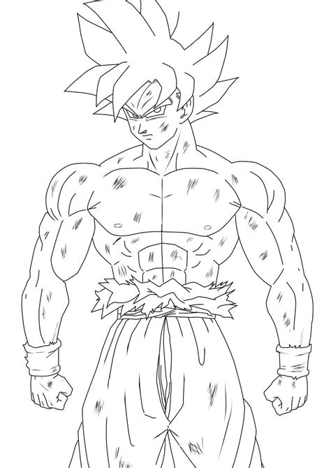 Dibujos De Goku Ultra Instinto Fant Stico Para Colorear Para Colorear