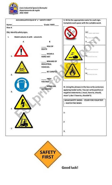 Workplace Safety Quiz Questions And Answers Printable Workpl