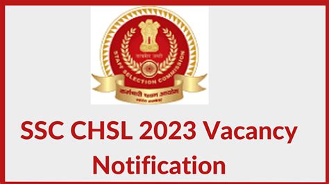 SSC CHSL Bharti Combined Higher Secondary Level Exam 2023