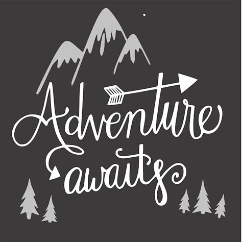 Adventure Awaits Stencil — Rustic Chalk Decor