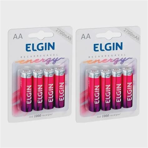 Kit Pilha Recarreg Vel Aa Mah Blister C Elgin No Shoptime