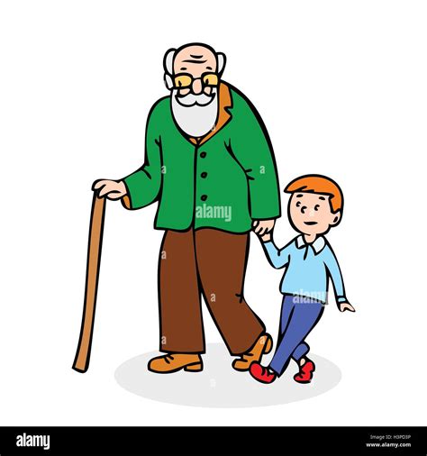 Top Grandpa And Grandson Cartoon Tariquerahman Net