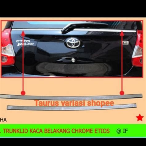 Jual List Lis Kaca Pintu Bagasi Belakang Mobil Toyota Etios Valco