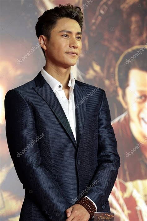 Chinese Actor Chen Kun Poses Press Conference His New Movie Stock