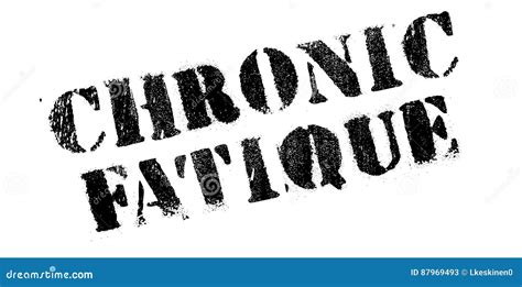 Chronic Fatique Rubber Stamp Stock Illustration Illustration Of