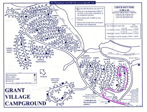 Grant Village Campground Map - Sibby Dorothee