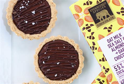 Salted Caramel And Almond Chocolate Tarts Gourmet