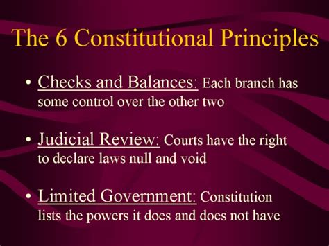 The 6 Constitutional Principles