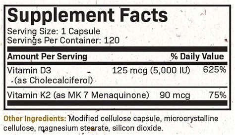 Futurebiotics Vitamin K2 Mk7 With D3 Supplement Non Gmo Formula