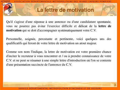 Exemple Lettre De Motivation Jeune Sapeur Pompier Delnancz