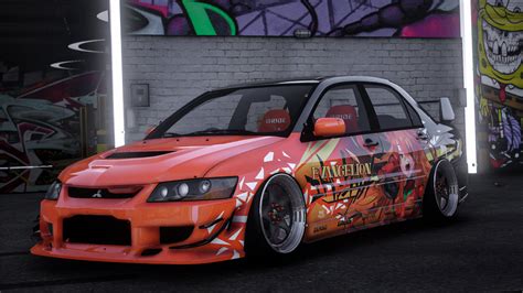 Itasha Mitsubishi Lancer Evolution Ix Evangelion Asuka