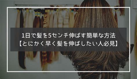 1日で髪を5センチ伸ばす簡単な方法【とにかく早く髪を伸ばしたい人必見】 ネイバーアーツ