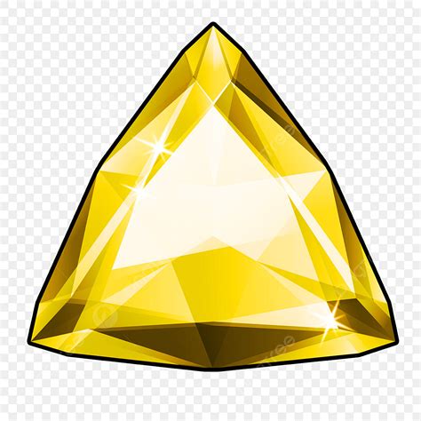 Cartoon Triangle Clipart Hd Png Triangle Gem Cartoon Illustration Gem