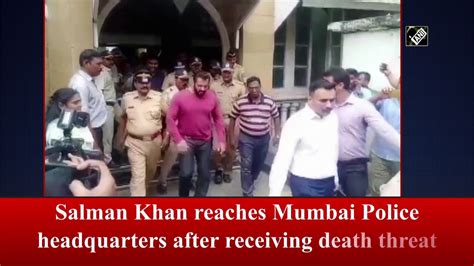 Salman Khan Reaches Mumbai Police Headquarters After Receiving Death