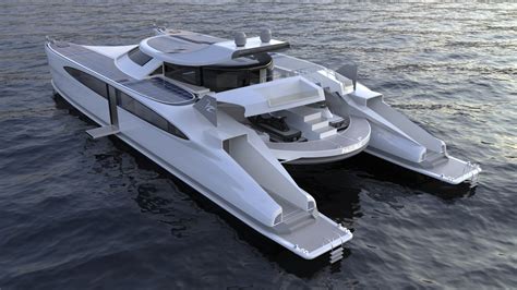 Solar Powered Catamaran Pagurus By Lazzarini Is Fast On Water Fast On