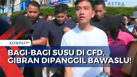 Berdalih Bagi Bagi Susu Di Cfd Tanpa Alat Peraga Kampanye Gibran Tetap