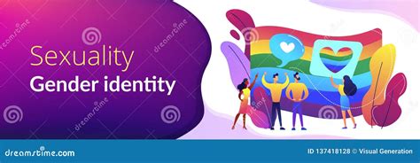 Sexuality And Gender Identity Concept Banner Header Stock Vector Illustration Of Horizontal