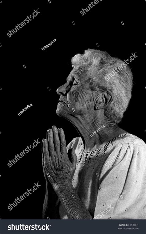 Very Old Woman Praying Lord Stock Photo 3738931 | Shutterstock