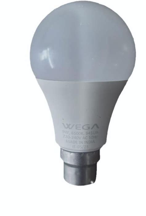 B22 9W Wega Aluminium LED Bulb Cool White At Rs 44 Piece In Araria