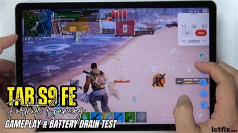 Samsung Galaxy Tab S Fe Fortnite Gaming Test Exynos Hz